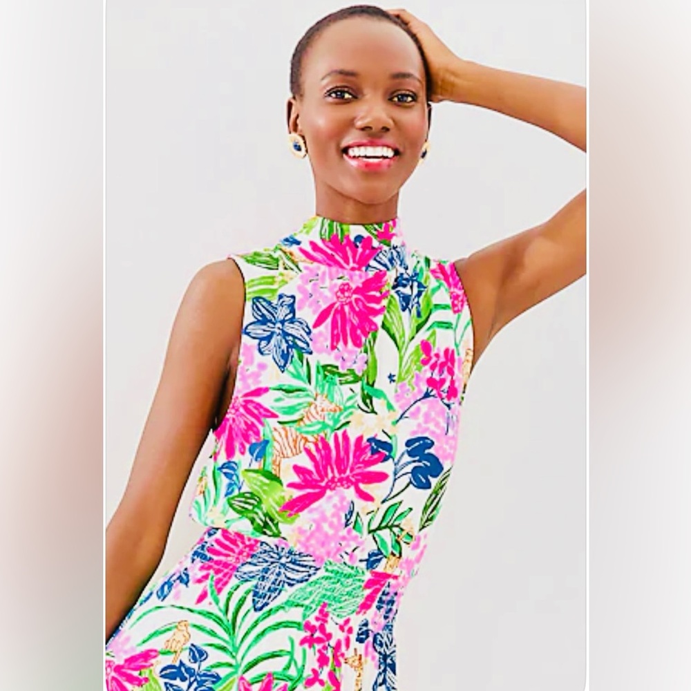 STUNNING NWT LILLY PULITZER MARCELA VIBRANT FLORAL MAXI DRESS, Size Medium - Picture 6 of 16